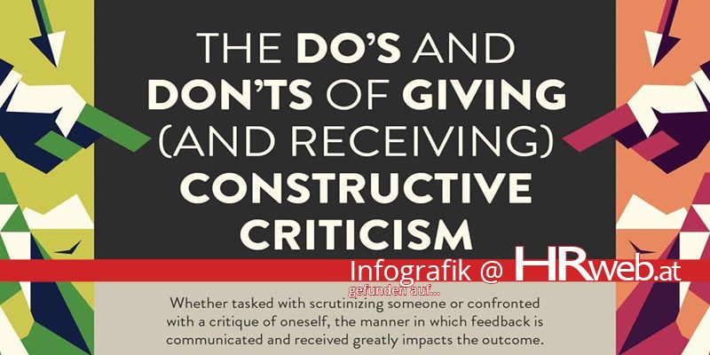 Infografik The Dos And Donts Of Giving And Receiving Constructive